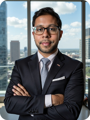 Professional AI-generated headshot example from Sleek & Chic collection showing fashion-forward personal branding photos - sample 3